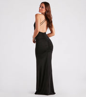 Beauty So Effortless V-Neck Slit Maxi Dress