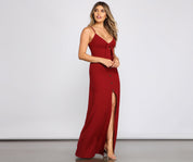 Effortless Style Tie-Front Maxi Dress