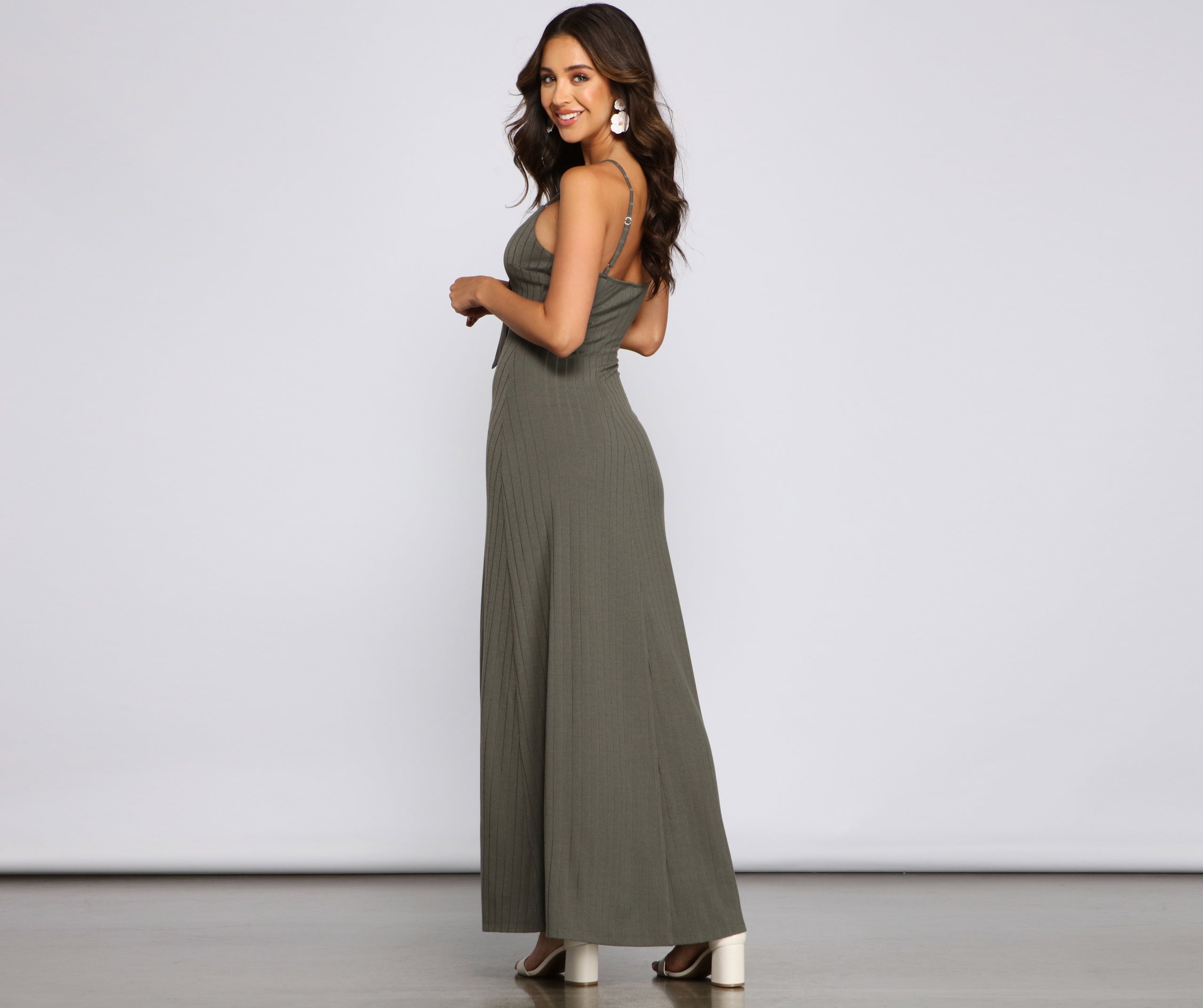 Effortless Style Tie-Front Maxi Dress