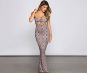 Carefree Bohemian Chic Cutout Maxi Dress