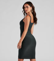 Destination Dinner V-Neck Midi Dress