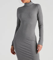 Feeling Good Turtleneck Maxi Dress