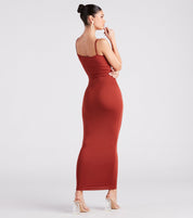 In Plain Sight Smooth Knit Maxi Dress