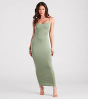 In Plain Sight Smooth Knit Maxi Dress