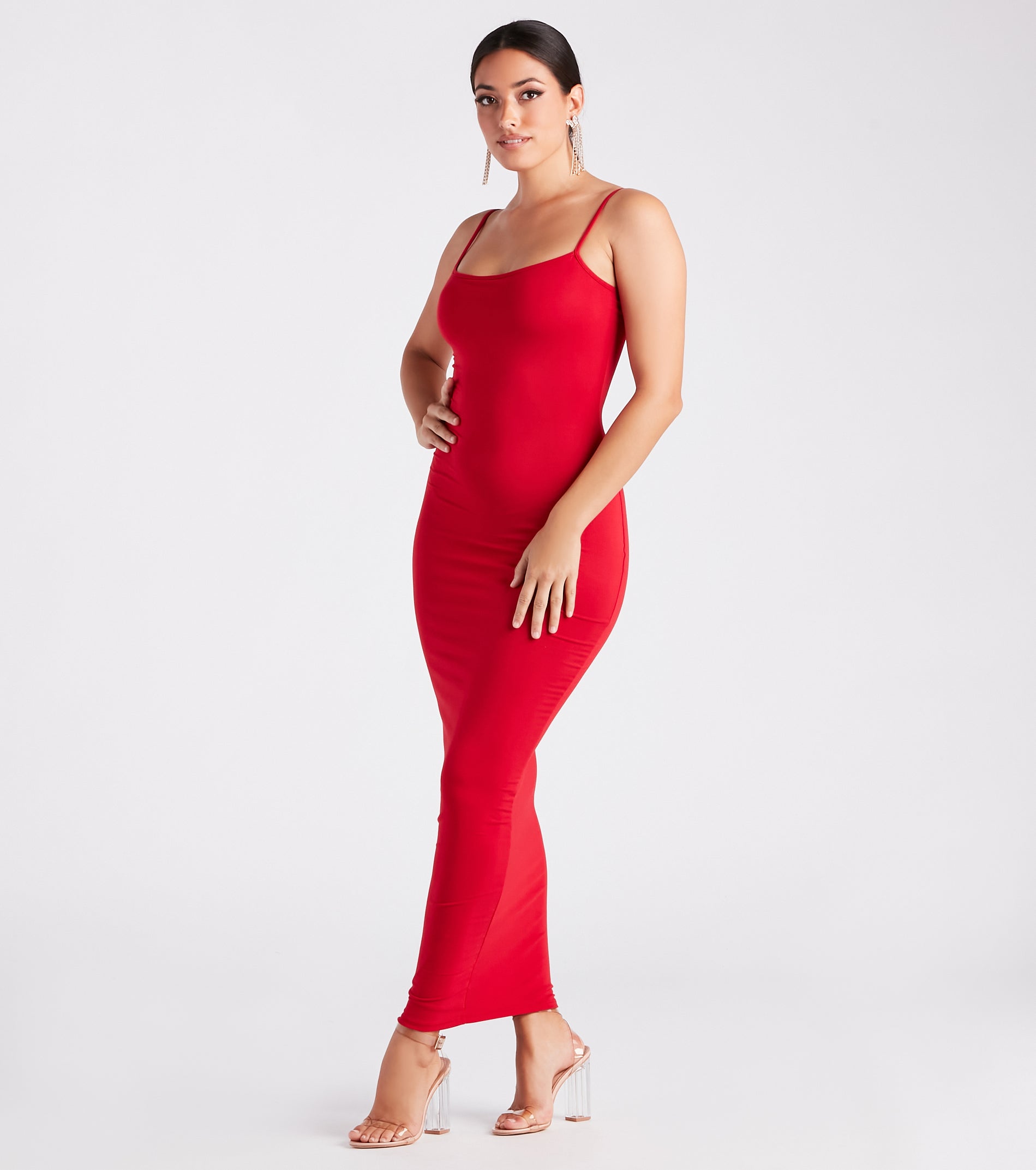 In Plain Sight Smooth Knit Maxi Dress