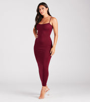 In Plain Sight Smooth Knit Maxi Dress