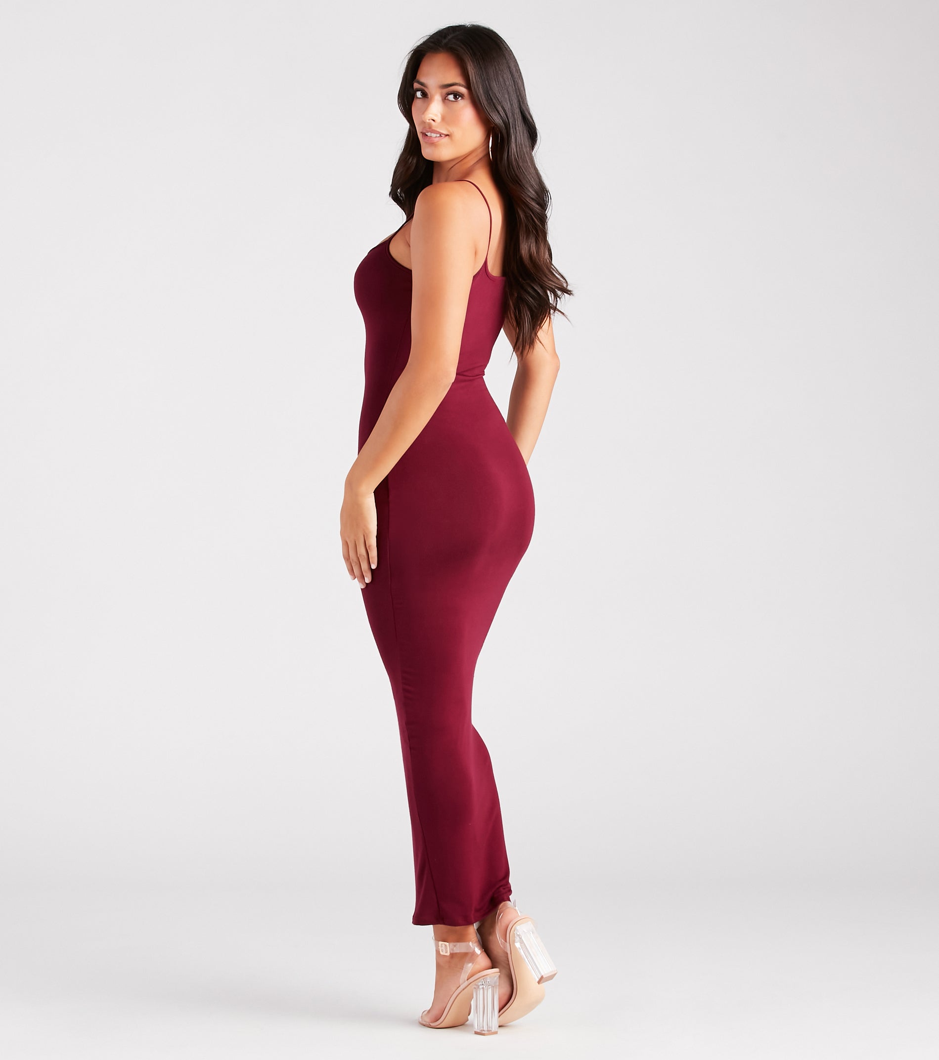 In Plain Sight Smooth Knit Maxi Dress