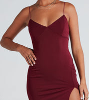 Catch Up Crepe Slip Midi Dress