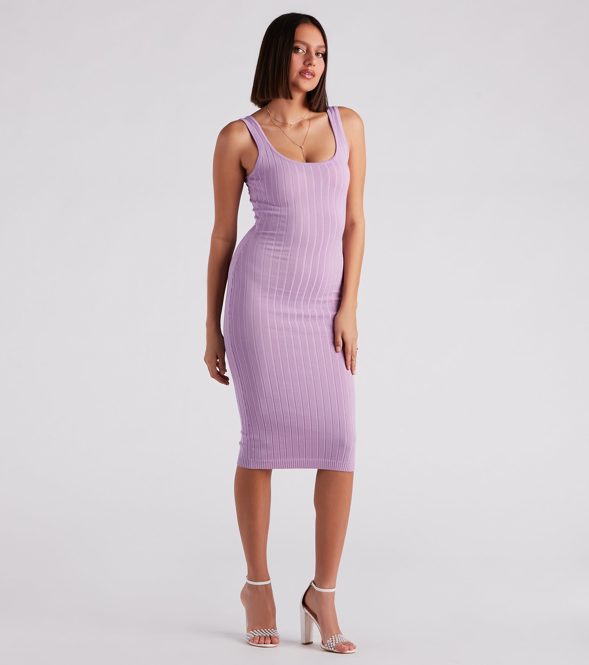 Taking the Plunge Scoop Neck Midi Dress