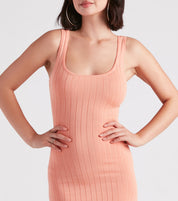 Taking the Plunge Scoop Neck Midi Dress