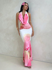 Aloruh Leopard Luxe Maxi Dress