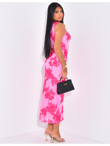 Elena™ Embroidered Floral Maxi Dress