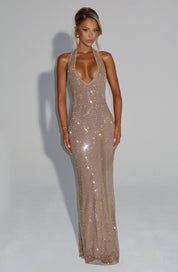 Maya Gold Dress